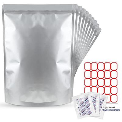 Gallon 5 Mil Heavy Duty Seal-Top Mylar Bags and Oxygen Absorbers
