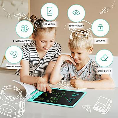 CARRVAS LCD Writing Tablet 4 Pack 10 inch Doodle Board Electronic Drawing Tablet Educational Birthday Toy Gifts for 3 4 5 6 7 8 Years Old Kids