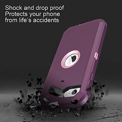 IDweel iPhone SE 2020 Case with Tempered Glass Screen Protector, iPhone SE  3 Case(3nd 2022),3 in 1 Shock Absorption Slim Heavy Duty Hard PC Cover Soft