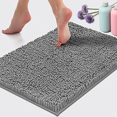 Chenille Doormat, Luxury Soft Absorbent Plush Microfiber Bathroom