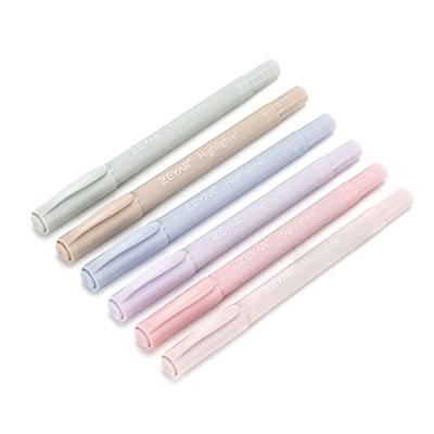 ZEYAR Cute Highlighters With Duals Tips, Cream Colors, Chisel Tip