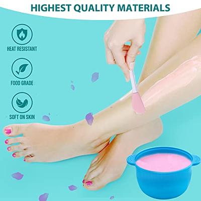 Non-stick Silicone Wax Spatulas Long Waxing Sticks Reusable Large Hard Wax  Body Hair Removal Applicator for Home and Salon Use