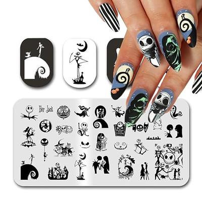 Halloween Nail Stamping Plate Nightmare Before Christmas Nails