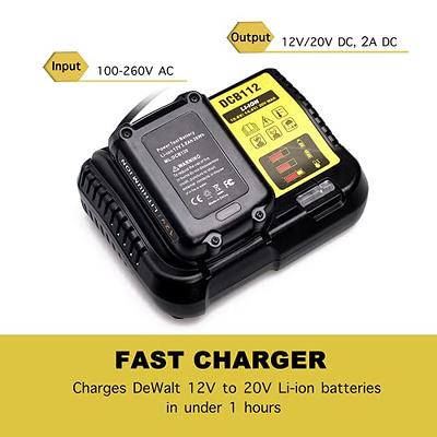 Kotoate 20V MAX Lithium Battery Charger Compatible with Black and Decker  12V 20V Lithium Battery, Replacement for Black and Decker Fast Charger 20V