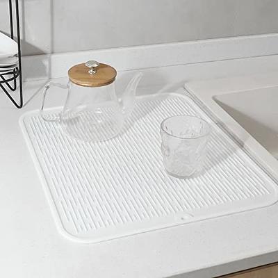 MicoYang Silicone Dish Drying Mat for Multiple Usage,Easy  clean,Eco-friendly,Heat-resistant Silicone Mat for Kitchen Counter or  Sink,Refrigerator or