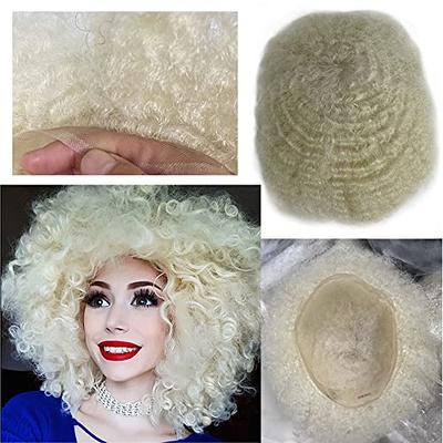 Lace Wigs For Black Men 100% Human Hair Replacement Toupee Hairpiece