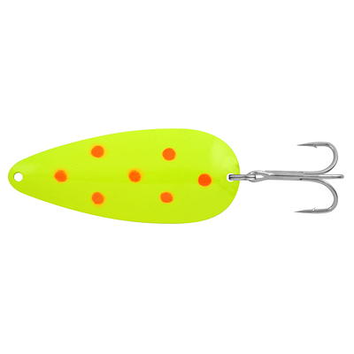 Double X Tackle Pot-o-gold Bass & Trout Spoon Fishing Lure,  Chartreuse/Fluorescent Red Spots, 1/2 oz. - Yahoo Shopping