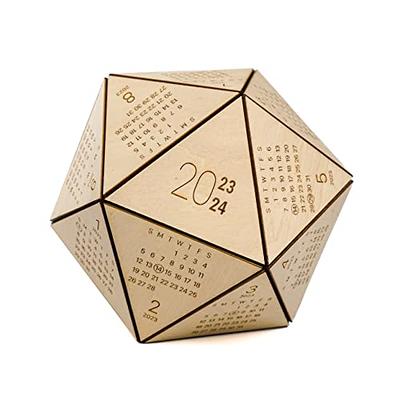 Wooden Desk Calendar 2024, Hexagon Dice Calendar, Gifts for National Boss  Day, Funny White Elephant Gifts for Adults, Office Gifts for Coworkers  Christmas, Aesthetic Desk Decor for Men, New Year Gifts 