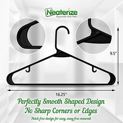 Whitmor Heavy Duty White Tubular Plastic Clothes Hanger (3-Pack