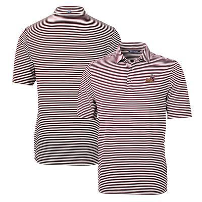 Men's Cutter & Buck White Louisville Cardinals Big & Tall Virtue Eco Pique  Tile Print Recycled Polo