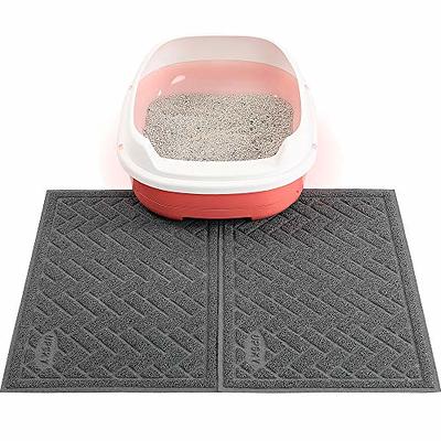 The Original Gorilla Grip 100% Waterproof Cat Litter Box Trapping Mat  35x23, Easy Clean, Textured Backing, Traps Mess for Cleaner Floors, Less  Waste