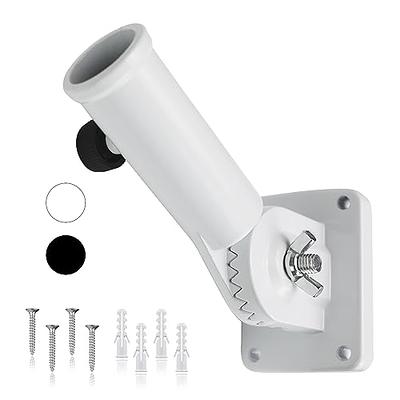 HOOPLE Flag Pole Holder for Outside House, Adjustable Flag Pole Mount,  Metal Flag Holder for Outside, Multi-Position Aluminum Flag Pole Bracket,  Stainless Hardware, High Wind Resistance, 1 Inch White - Yahoo Shopping