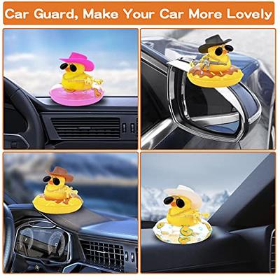 Rubber Duck Toy Car Ornaments Yellow Duck Car Dashboard Decorations