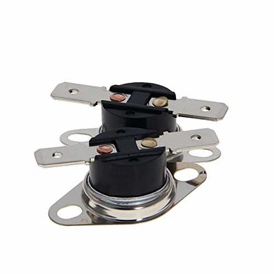 Fielect 5Pcs KSD301 Thermostat 45°C/113°F Normally Open N.0 Adjust Snap  Disc Temperature Switch for Microwave Oven Coffee Maker Smoker