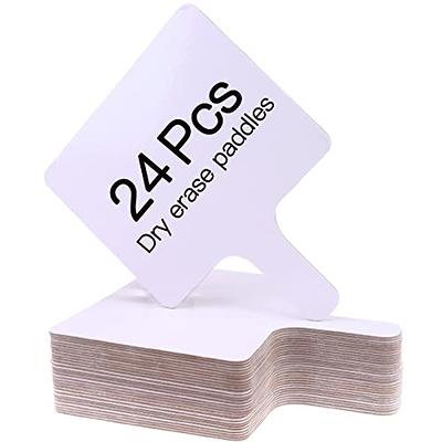 DOITOOL 2 Pcs White Auction Paddle Dry Erase Signs Auction Paddles for  Students Bidding Paddles Auction Answer Paddles for Students Response  Paddles