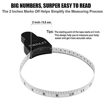 1pc 1.5m/60in Adorable Mini Retractable Cloth Measuring Tape For