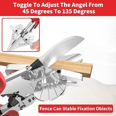 Miter Shears- Trunking Shears for Angular Cutting of Moulding and Trim at  45 Degree, 60, 90 Degree Angles, by American Heritage Industries 