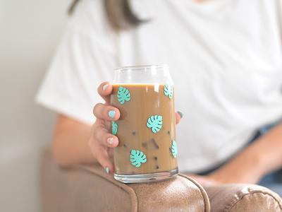 Iced Coffee Glass Glass Coffee Cup Beer Can Glass/can Glass 