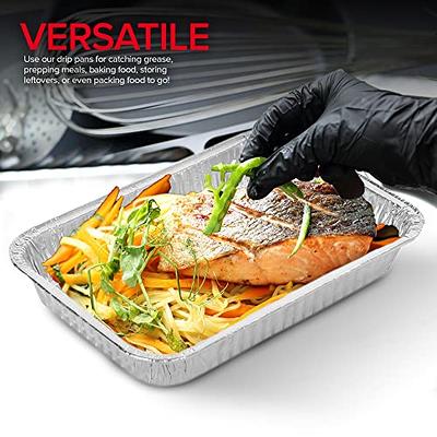 Stock Your Home Foil Pans with Lids - 9x13 Aluminum Pans with Covers - 25 Foil Pans and 25 Foil Lids - Disposable Food Containers Great for