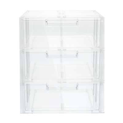 Clear Stackable Sweater Drawer Case of 2, The Container Store