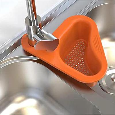 kdhgoo Kitchen Sink Drain Basket Swan Drain Rack, Multifunctional