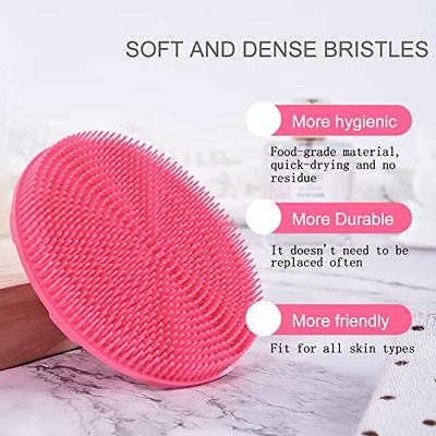 INNERNEED Soft Silicone Body Cleansing Brush Shower Scrubber, Gentle  Exfoliating and Massage for all Kinds of Skin (Dark Green)