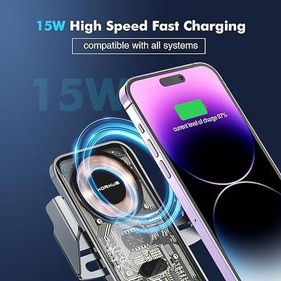  MEMOFO Wireless Car Charger, 15W Fast Wireless Charger for car  Auto-Clamping, fit for iPhone 15 14 13 12 11 Pro Max Xs, Samsung Galaxy S23  Ultra S22 S21 S20, S10+ S9+