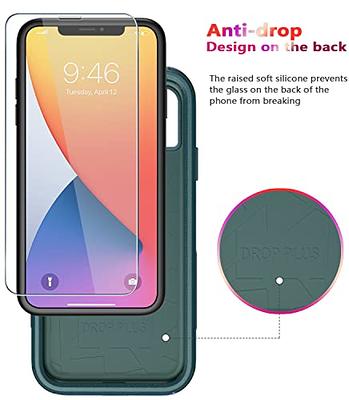 Defense iPhone 12 Case iPhone 12 Pro with Two Screen Protector Tempered  Glass 3 Layer Rugged Heavy Duty Cases for iPhone 12/ iPhone Pro 6.1 inch