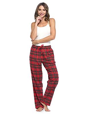 Ashford & Brooks Women's Super Soft Flannel Plaid Pajama Sleep Pants, Red  Stewart Plaid, XL - Yahoo Shopping