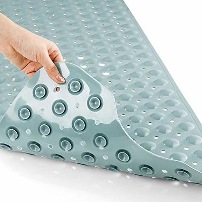 ComfiLife Bath Mat for Bathroom Tub and Shower – Non Slip Extra Large  Bathtub Mat with Drain Holes & Suction Cups - Wave