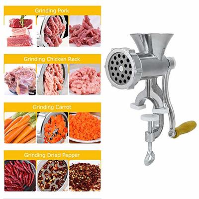 Manual Meat Grinder Household Sausage Maker, Solid Aluminum Alloy Hand  Crank Meat Grinding Kit, Household Pork Mincer Sausage Maker Sausage  Stuffer Funnel DIY Beef Burger - Yahoo Shopping