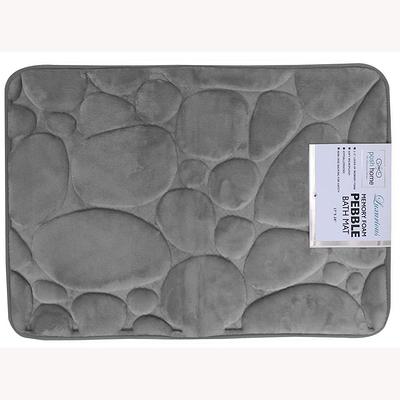 Hastings Home Set of 2 Memory Foam Bath Mats, Gray 32.25-in x