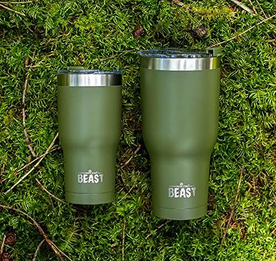 Beast 30 oz Tumbler Stainless Steel Vacuum Insulated Coffee Ice Cup Double  Wall Travel Flask (Stainless Steel)