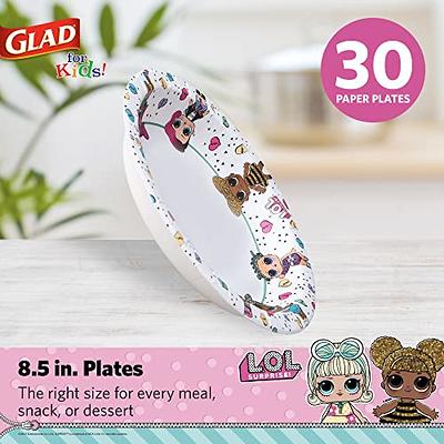 Round Paper Dessert Plates - White - 30 ct