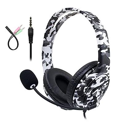  PHOINIKAS Gaming Headset for PS5, PS4, PC, Xbox one Headset  with 7.1 Sound, Bluetooth Wireless Over Ear Headphones for  Phone/Tablet/Laptop, with Noise Cancelling Detachable Mic, LED Light, Up to  40h 