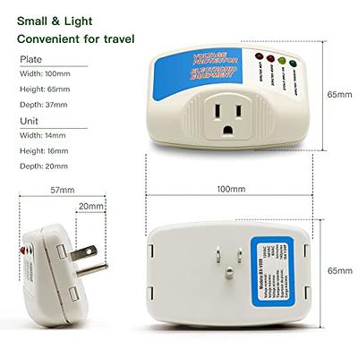 Voltage Protector Single Outlet Surge Protector Plug in for Home