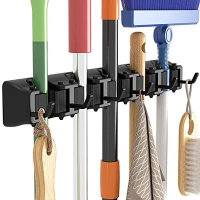 Mop and Broom Holder Wall Mounted,Garden Tool Organizer,Broom Organizer  Wall Mount,Garage Tool Organizer for Wall Mop Home Must Haves Home