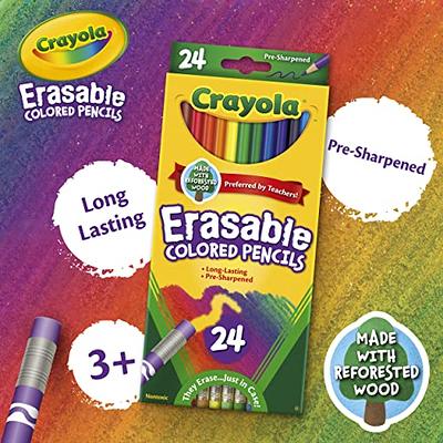 Crayola Erasable Colored Pencils, Assorted - 12 count