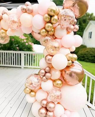 Blush Pink Rose Gold Streamer Garland Kit, Wedding Decorations, Baby Shower  Decorations, Birthday Party Backdrop, Hen Party Decorations