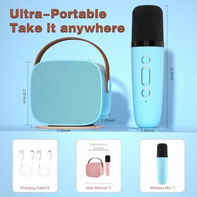 Mini Microphone Portable Karaoke Machine Bluetooth-Compatible 5.3