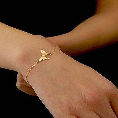 Gold Bracelets For Woman, Dainty Gold Bracelet, Chain Bracelet, Simple–  annikabella