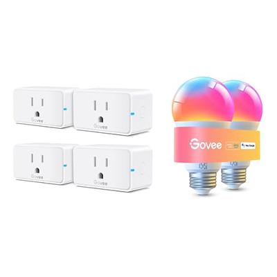 Govee Smart Plug 15A, WiFi Bluetooth Outlets 4 Pack Bundle with Govee Smart  1000LM RGBWW Dimmable Light Bulbs 2 Pack - Yahoo Shopping