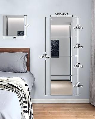 Shatterproof Wall Mirror Full Length for Bedroom, Plexiglass Gym Mirrors  for Hom