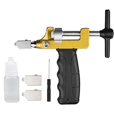  Glass Cutters 2-22mm- Glass Cutter Tool for Thick Glass Tiles  Mirror Mosaic Cutting, Glass Cutting Tool with Aotomatic Oil Feed and  Replaceable 3 Carbide Cutting Heads : Arts, Crafts & Sewing