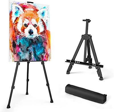 MEEDEN Aluminum Easel Stand, Metal Display Easel, Tripod Travel Easel with  Bag, Field Art Easel, Adjustable Portable Easel for Painting, Plein Air  Easel, Hold Canvas Max 48H x 7/8D - Yahoo Shopping
