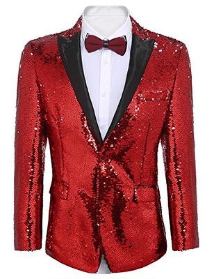 COOFANDY Men's Velvet Blazer Slim Fit Solid One Button Blazer Jacket Tuxedo  for Prom Wedding Party Dinner at  Men’s Clothing store