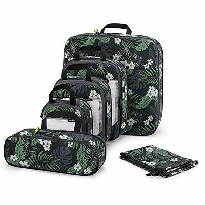 Gonex Floral Compression Packing Cubes