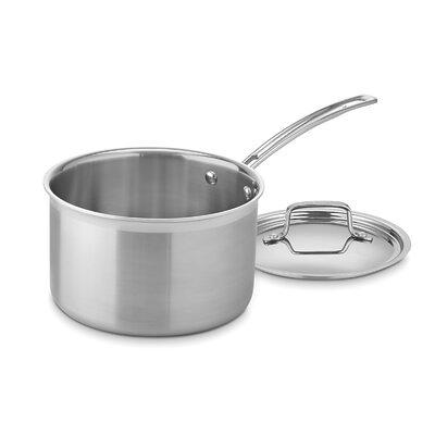 Cuisinart 89193-20 Professional Stainless Saucepan with Cover, 3-Quart, Steel