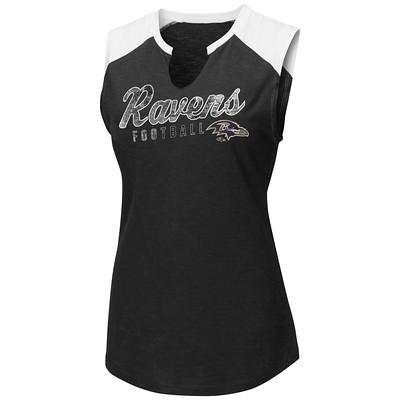 NFL Baltimore Ravens Majestic Women's Plus Size V-Neck T-Shirt L