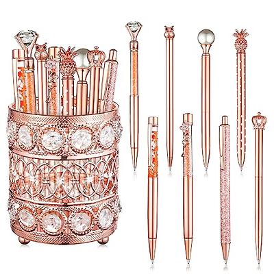 Jeyiour 6 Pcs Big Diamond Pens with Crystal Bling Rhinestone Pen Metal  Diamond Ballpoint Pens Glitter Wedding Bridal Shower Favors Diamond Black  Ink